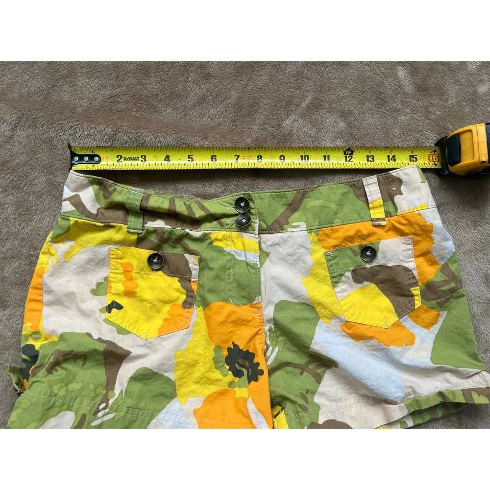 New York & Company Floral Camo Chino Shorts‎ Women’s Size 6 - Picture 4 of 6